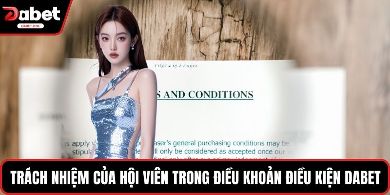 Trách nhiệm của hội viên trong điều khoản điều kiện Dabet